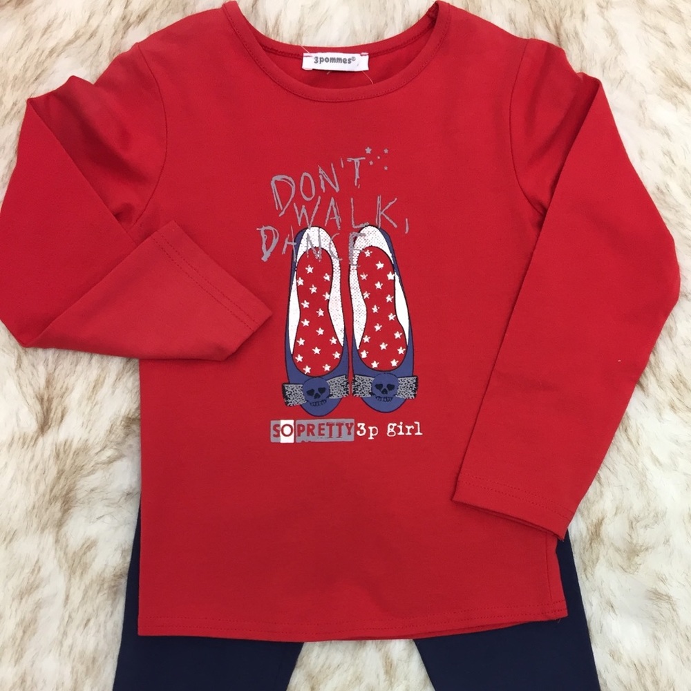 2pc Long Sleeve Top and Leggings Set